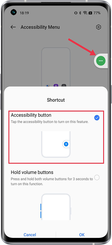accessibility floating icon 