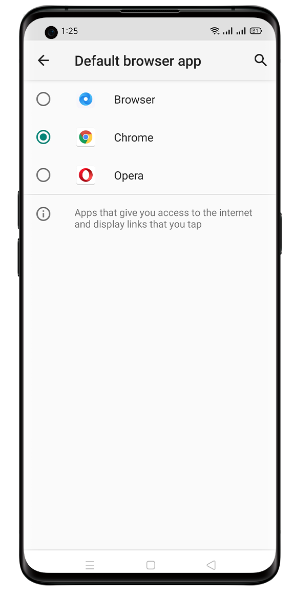OPPO Default Browser App