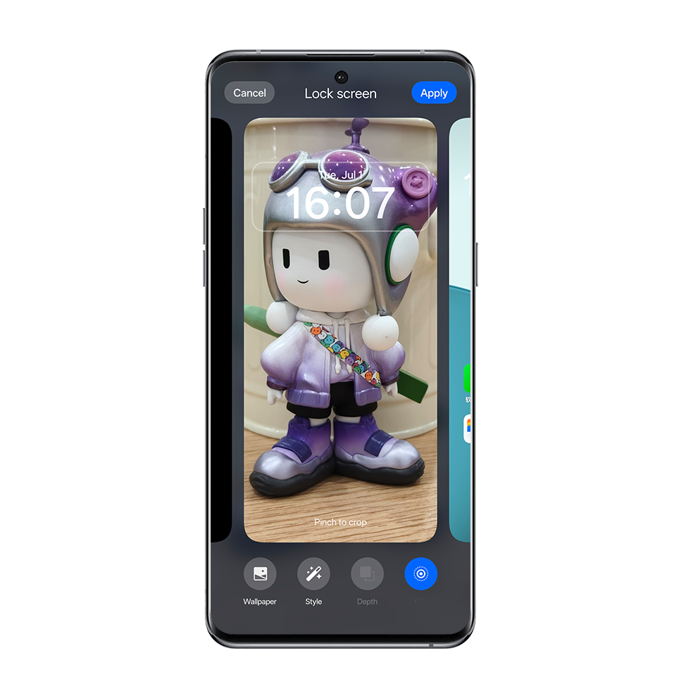 Set Live Photos as Wallpaper tap apply 