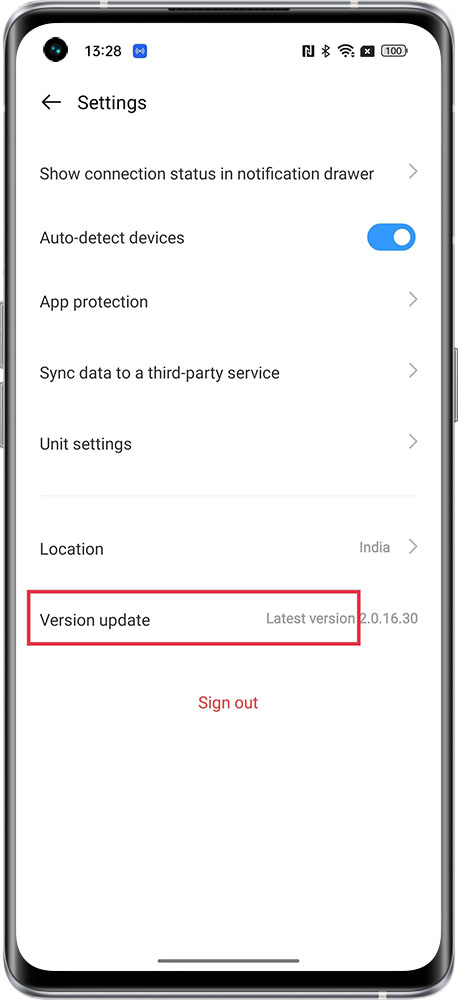app version update 