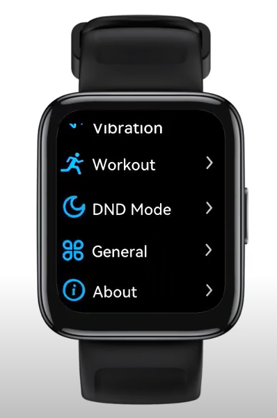enable DND mode in realme watch 