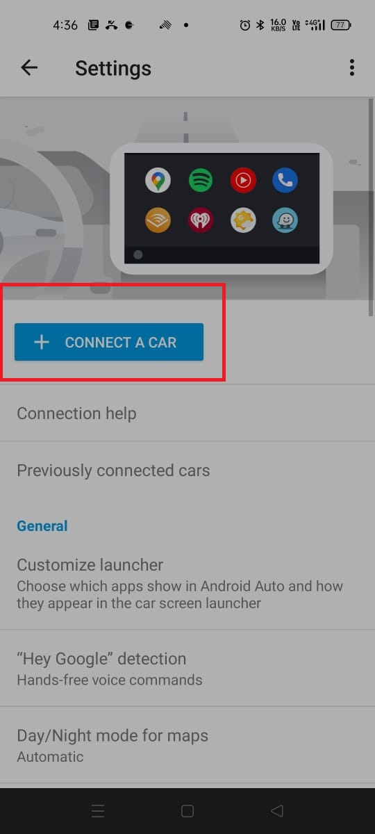 connect a car