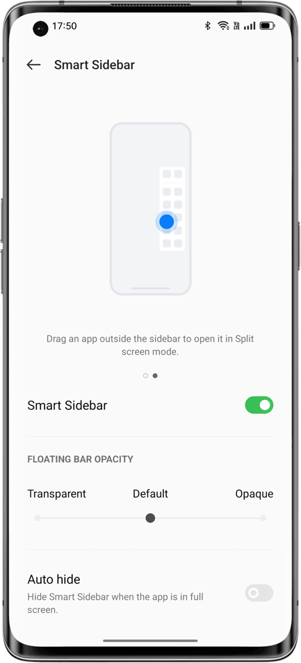 OPPO ColorOS 12 Smart Sidebar