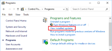 View install updates 