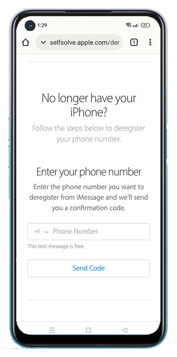 OPPO Deregister Imessage