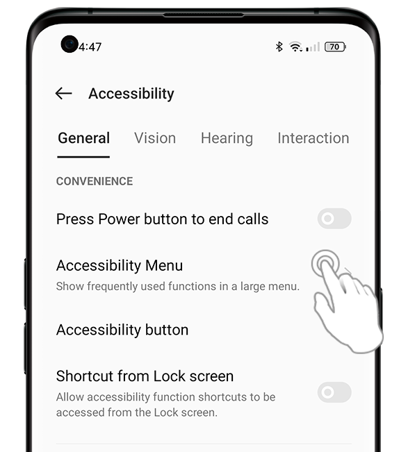 Press the Power button to hang up or end calls