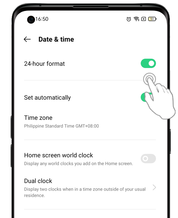Set the Date and Time on your OPPO phone