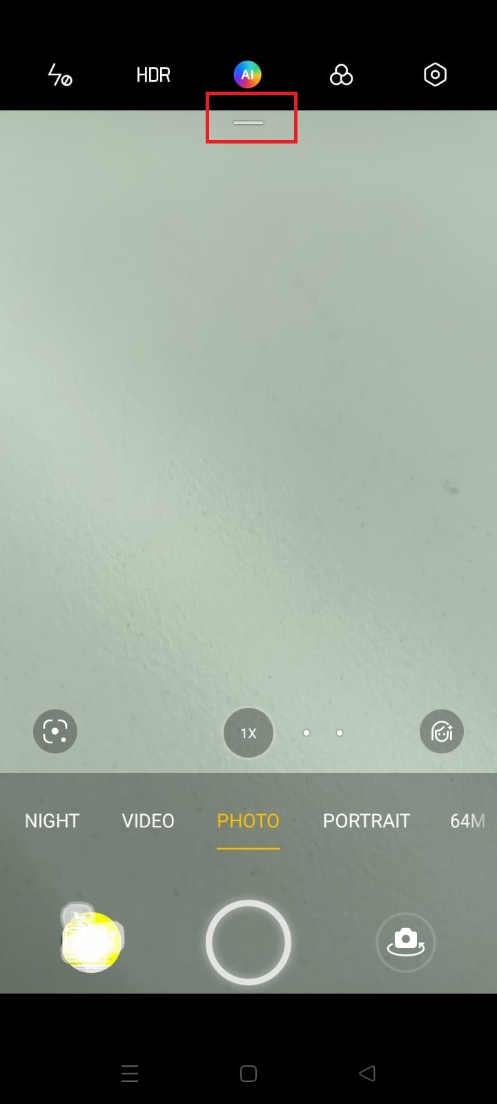 Swipe down the line bar at the top of the screen 