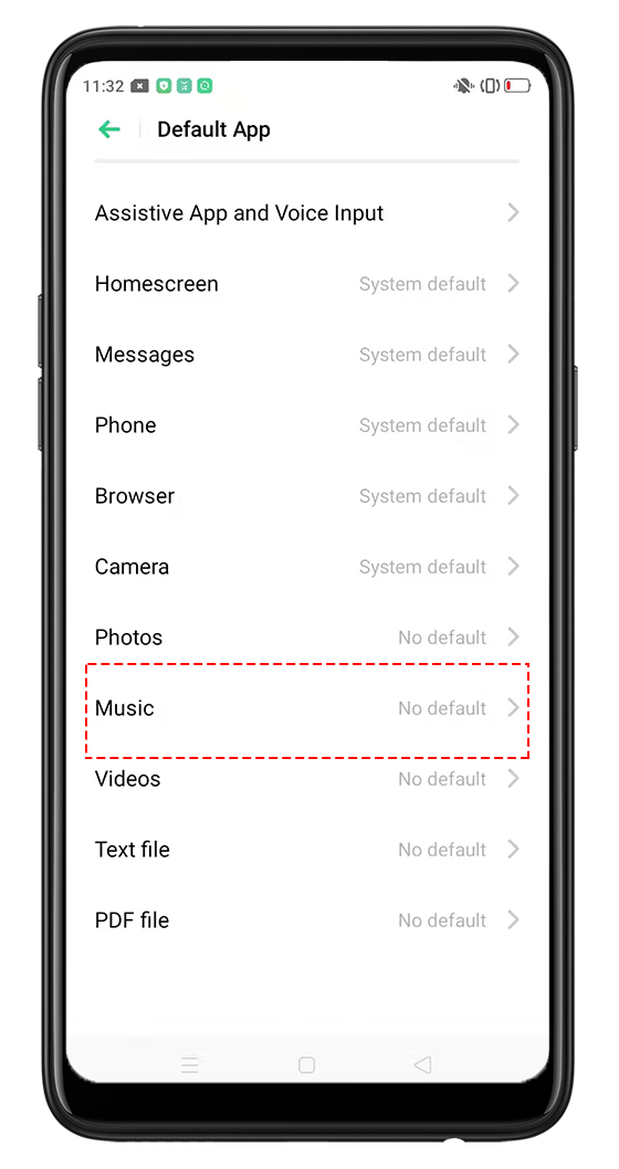 OPPO Default App Music