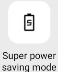 OPPO Super power saving mode icon
