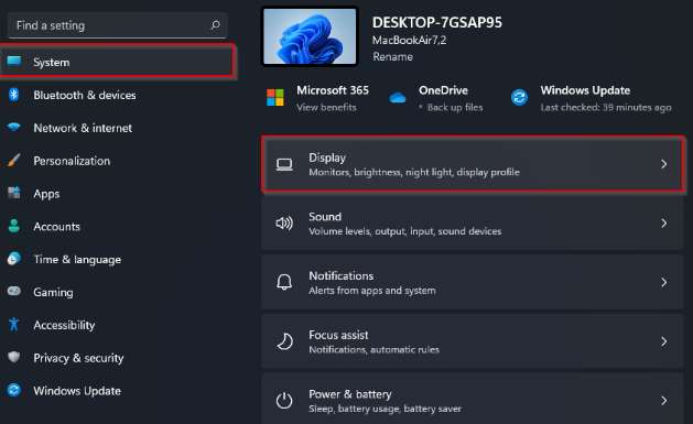 how to  change the primary monitor in Windows 11 