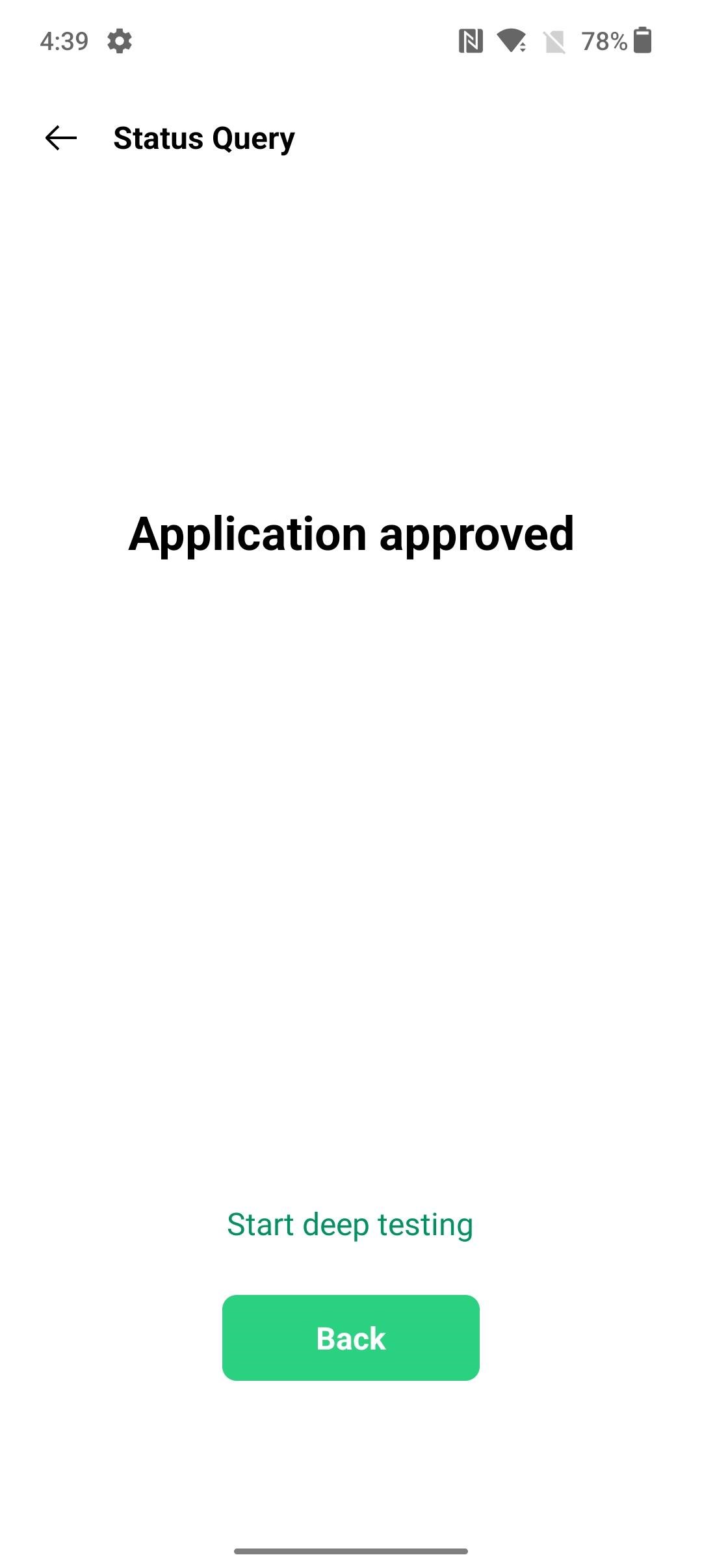 OnePlus Deep Testing App approved