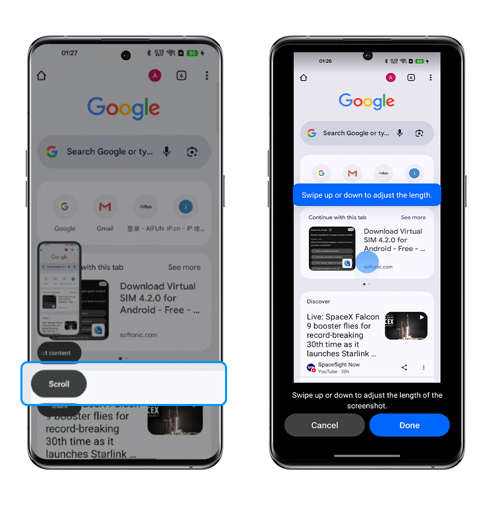 long screenshot method 1