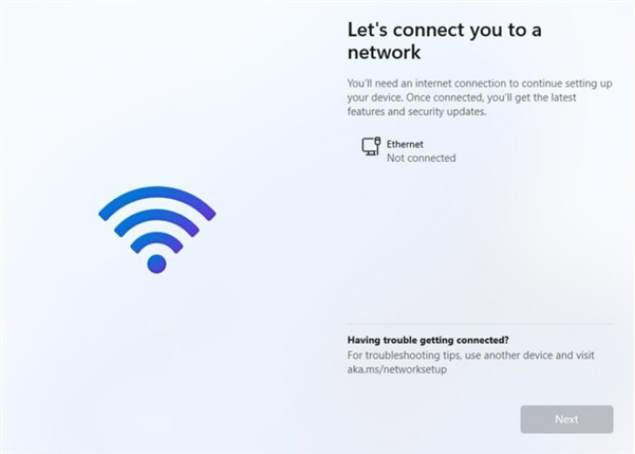 Let's connect you to a network 