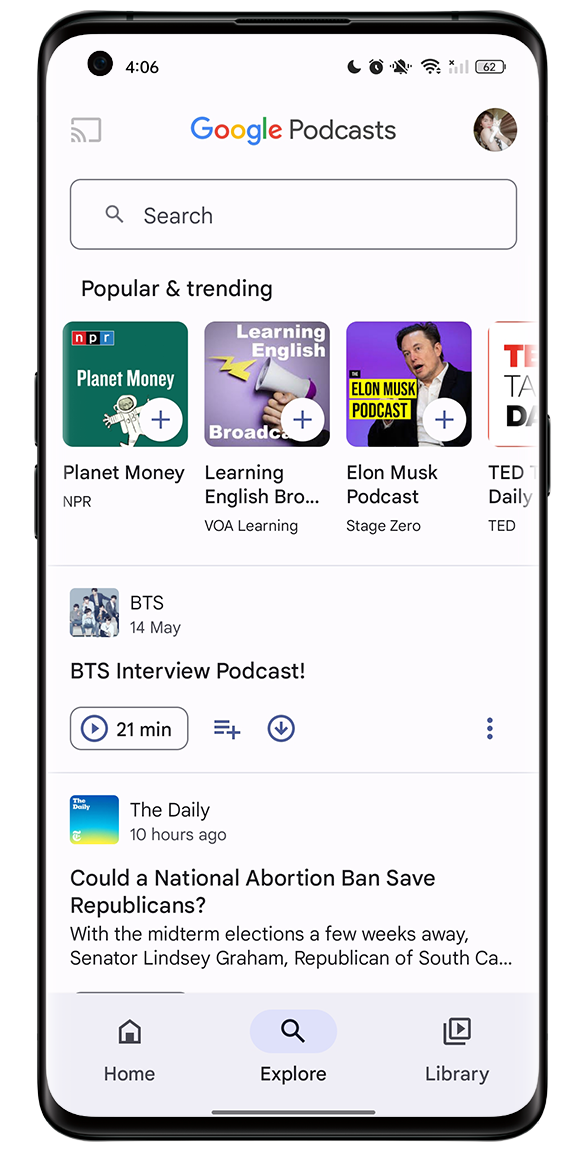 Google Podcast 2022.