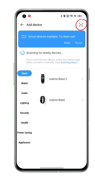 realme link add device 