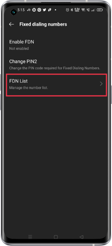 fixed dialing number