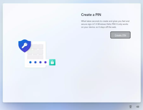 Create a PIN 