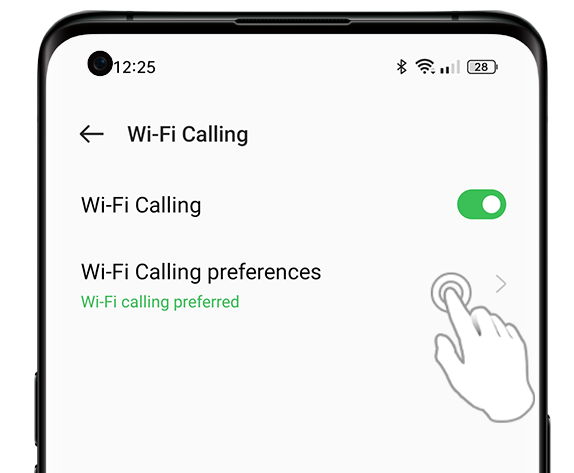 Wi-Fi Calling on OPPO smartphone