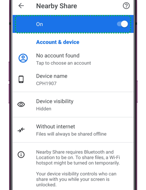 Nearby_Share_Setting_OPPO_Phone_IN