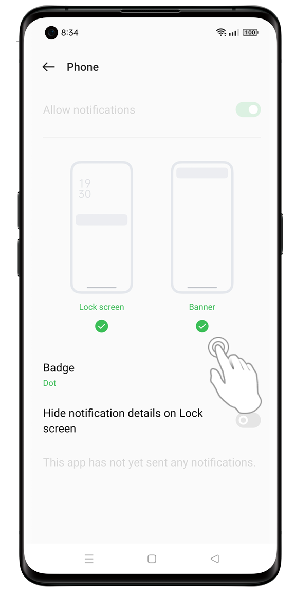 Enable badge and lockscreen notifications on your Phone application