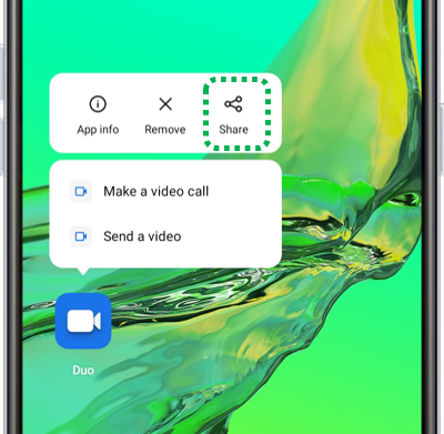 Share_App_From_App_Drawer_OPPO_Phone_IN