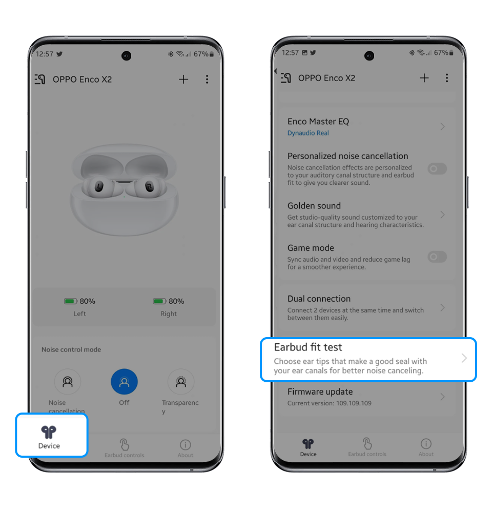 Heymelody earbuds fit test