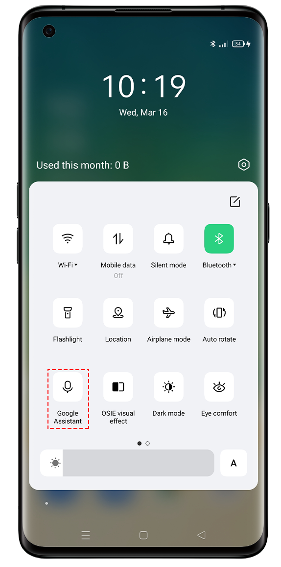 OPPO Control Center Google Assistant
