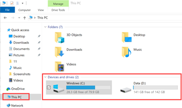 File explorer 