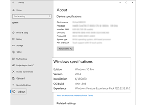 Windows Version