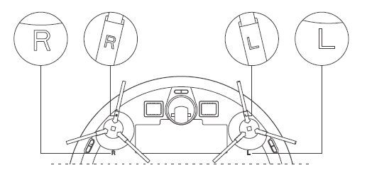 Install the side brushes