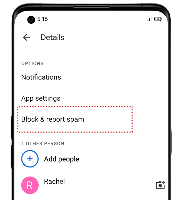 How to blocked Spam or any conversation in Google Message App?