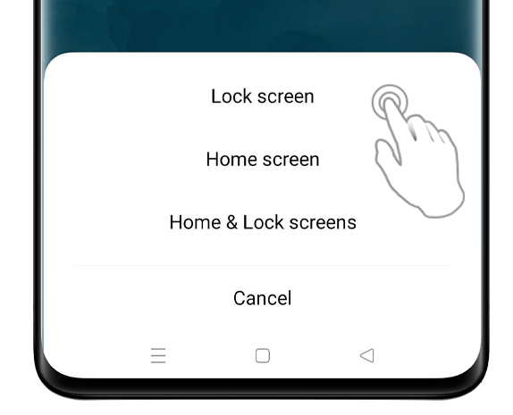 Tapping on the “Apply” option