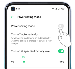 OPPO A92 Battery Saving Mode