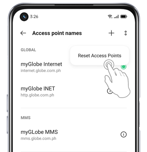 OPPO A74 5G Reset Access Points
