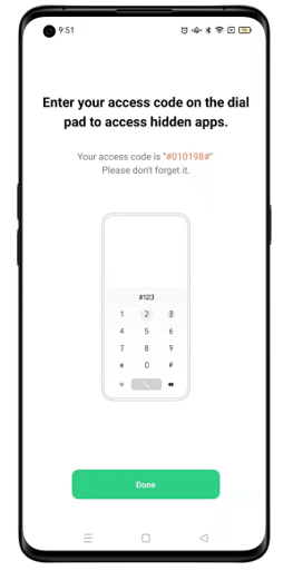 How to Hide Apps on OPPO Smartphone_Access code
