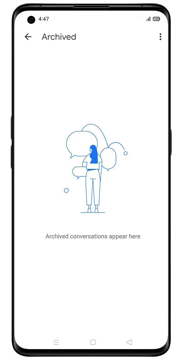 Where do I find Archived Messages on Google Message App?