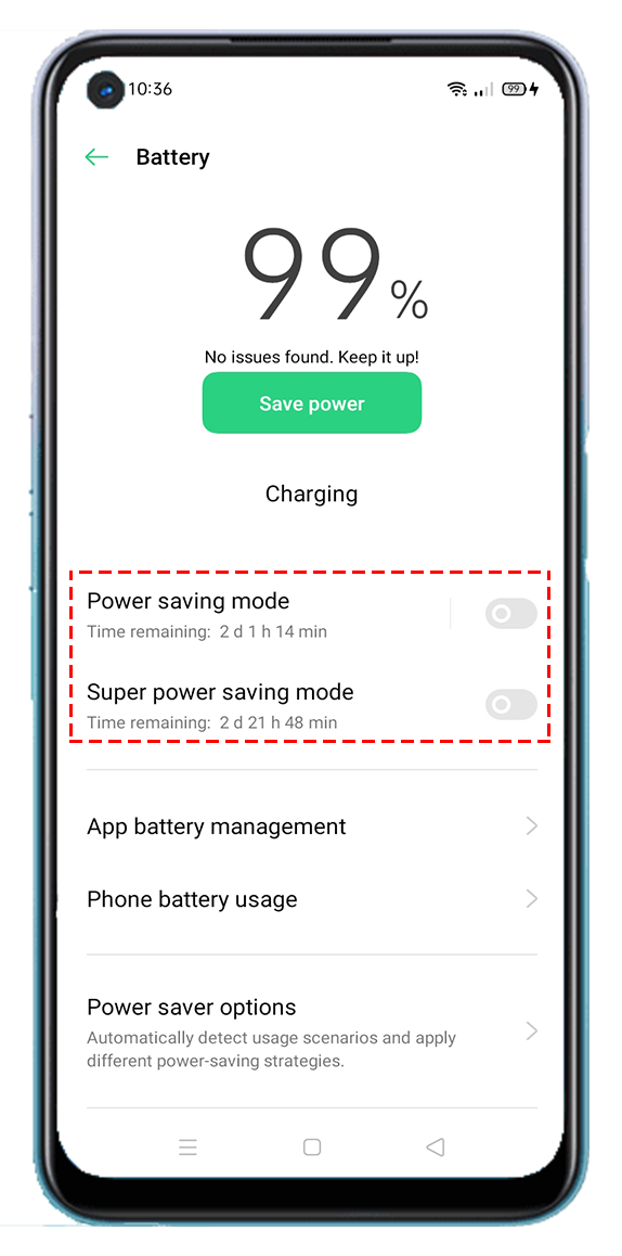 OPPO A54 Batter Saving Mode_2.