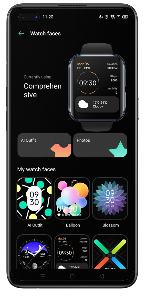 Change Watch Face with OPPO Watch
