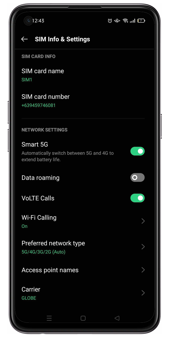 Does OPPO Reno5 Support 5G Network Mode.png