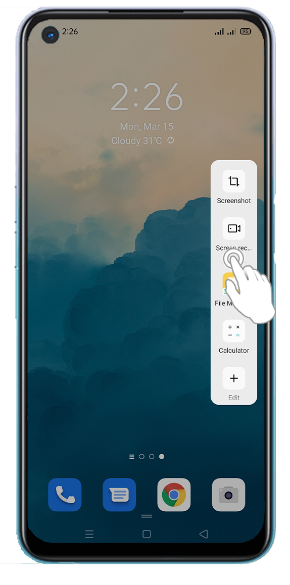 Smart Sidebar Screen Recording OPPO A92