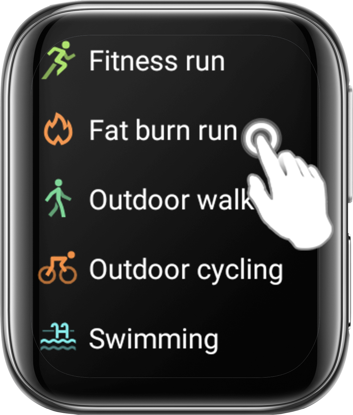 What is a Fat Burn Run in OPPO Watch?
