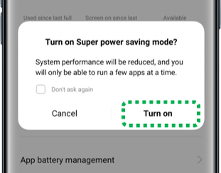Super Power Saving in OPPO A74 5G