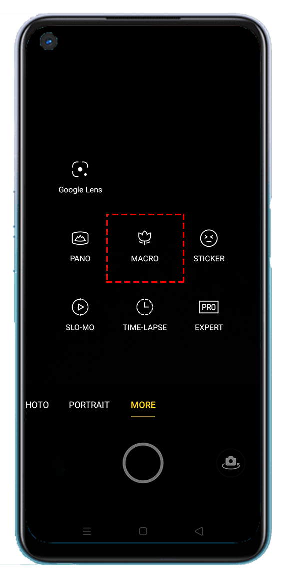 OPPO A54 Macro lens
