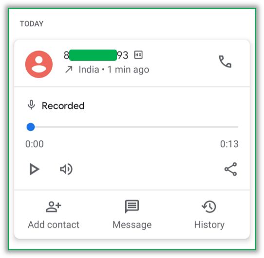 find call recordings