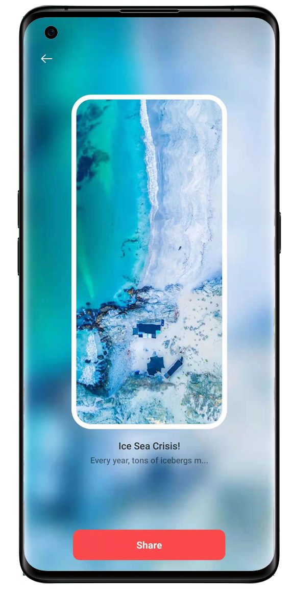 OPPO Lockscreen Magazine save an image