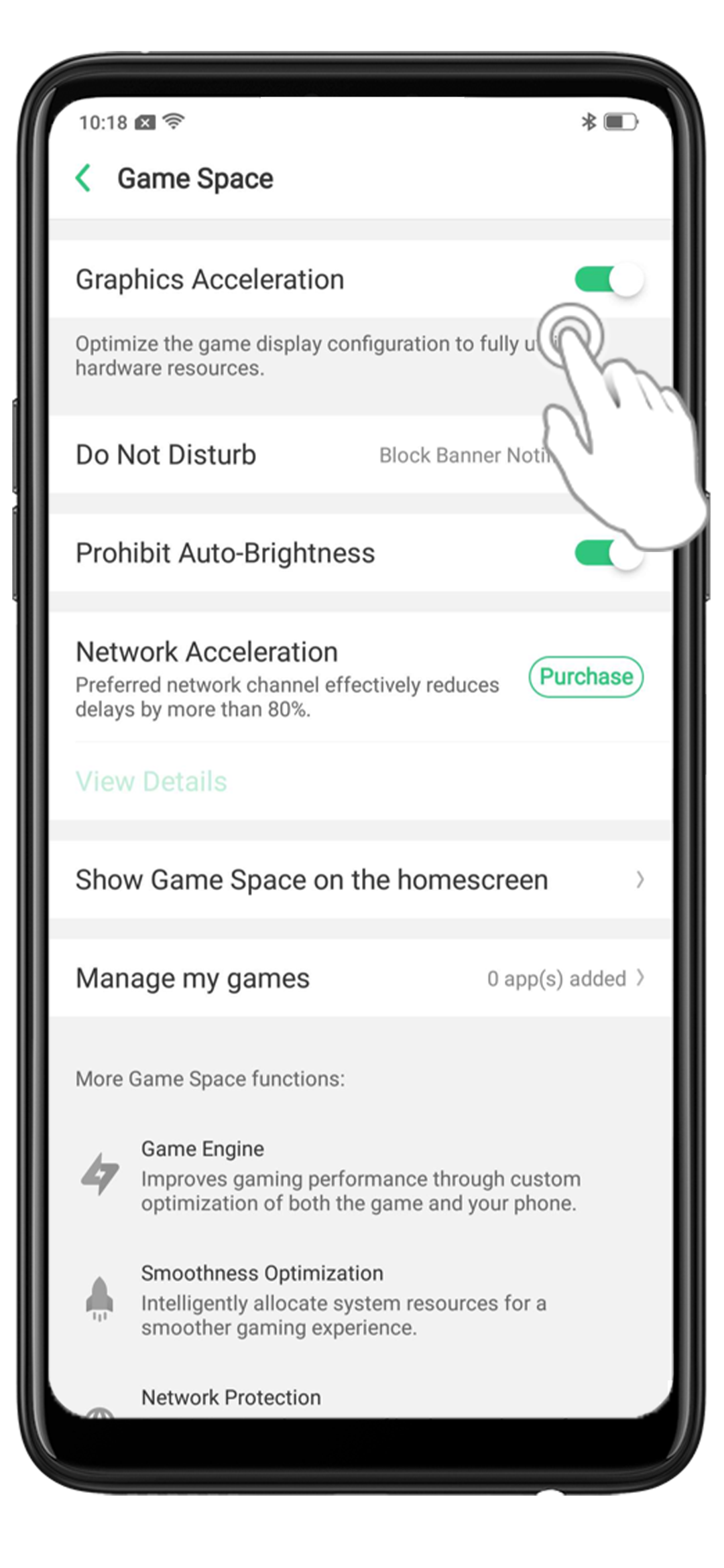 Game Space Graphic Acceleration