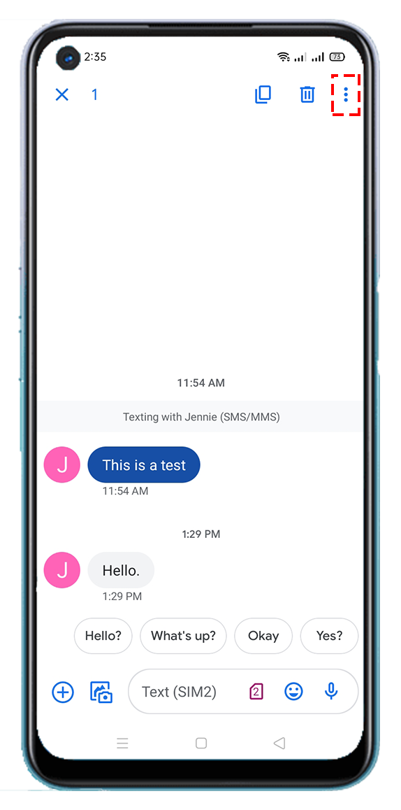 Identifying SIM Card Messages