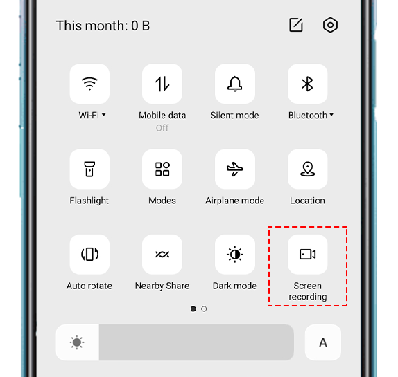 A54 Screen Recording