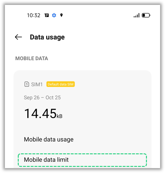 How to check how much data is left